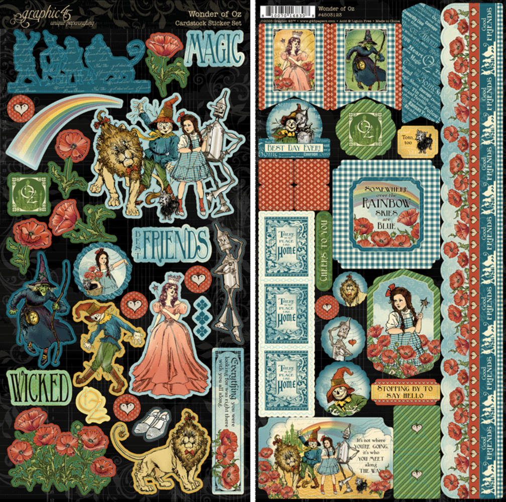 Graphic 45 Wonder of Oz Sticker Set (4503123)