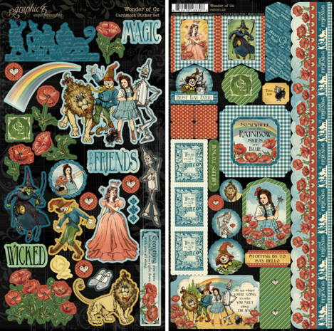 Graphic 45 Wonder of Oz Sticker Set (4503123)
