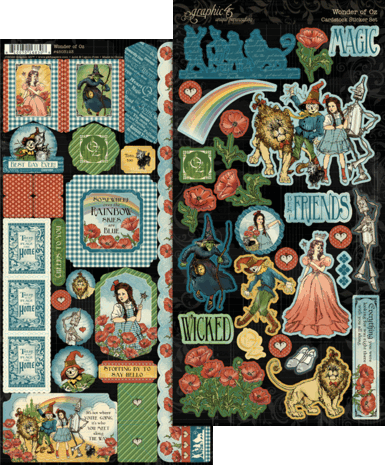 Graphic 45 Wonder of Oz Sticker Set (4503123)