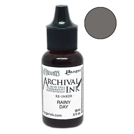 Ranger Dyan Reaveley Dylusions Archival Ink Rainy Day Re-Inker 0.5 fl oz (ARD92230)