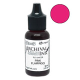 Ranger Dyan Reaveley Dylusions Archival Ink Pink Flamingo Re-Inker 0.5 fl oz (ARD92223)