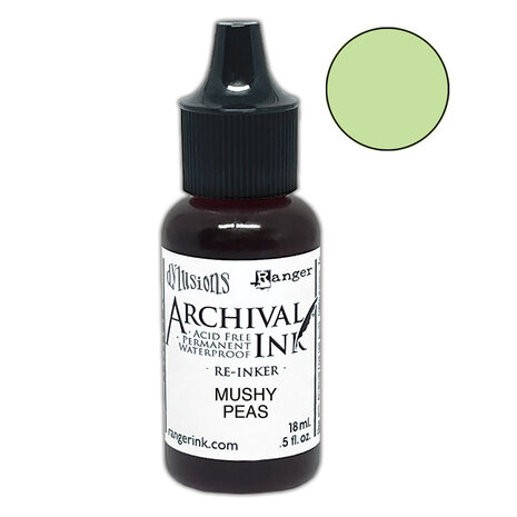 Ranger Dyan Reaveley Dylusions Archival Ink Mushy Peas Re-Inker 0.5 fl oz (ARD92193)