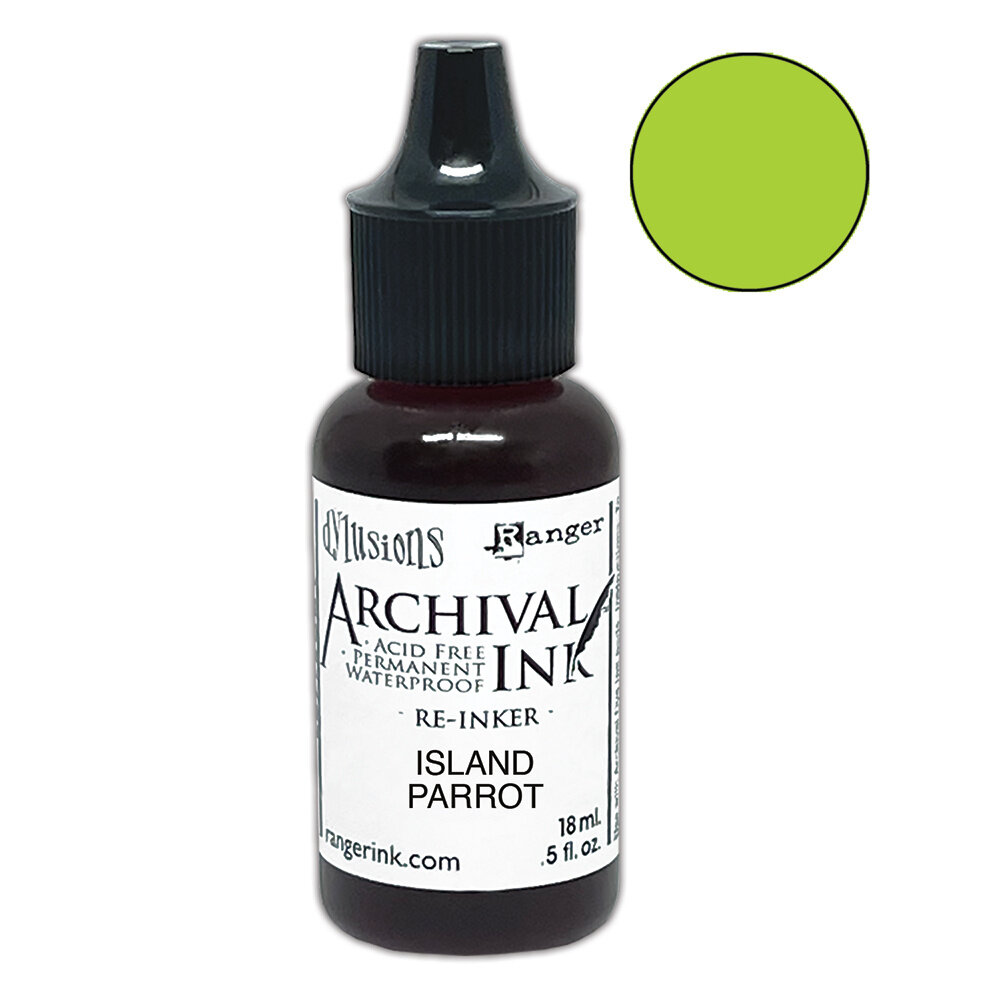 Ranger Dyan Reaveley Dylusions Archival Ink Island Parrot Re-Inker 0.5 fl oz (ARD92162)