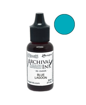 Ranger Dyan Reaveley Dylusions Archival Ink Blue Lagoon Re-Inker 0.5 fl oz (ARD92100)