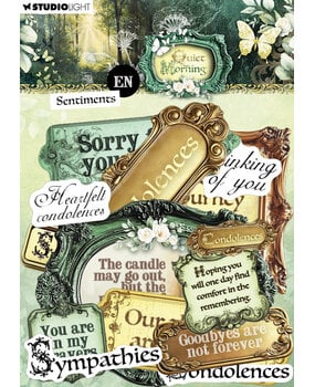 Studio Light Quiet Morning Paper Elements Sentiments EN (SL-QM-PE46)