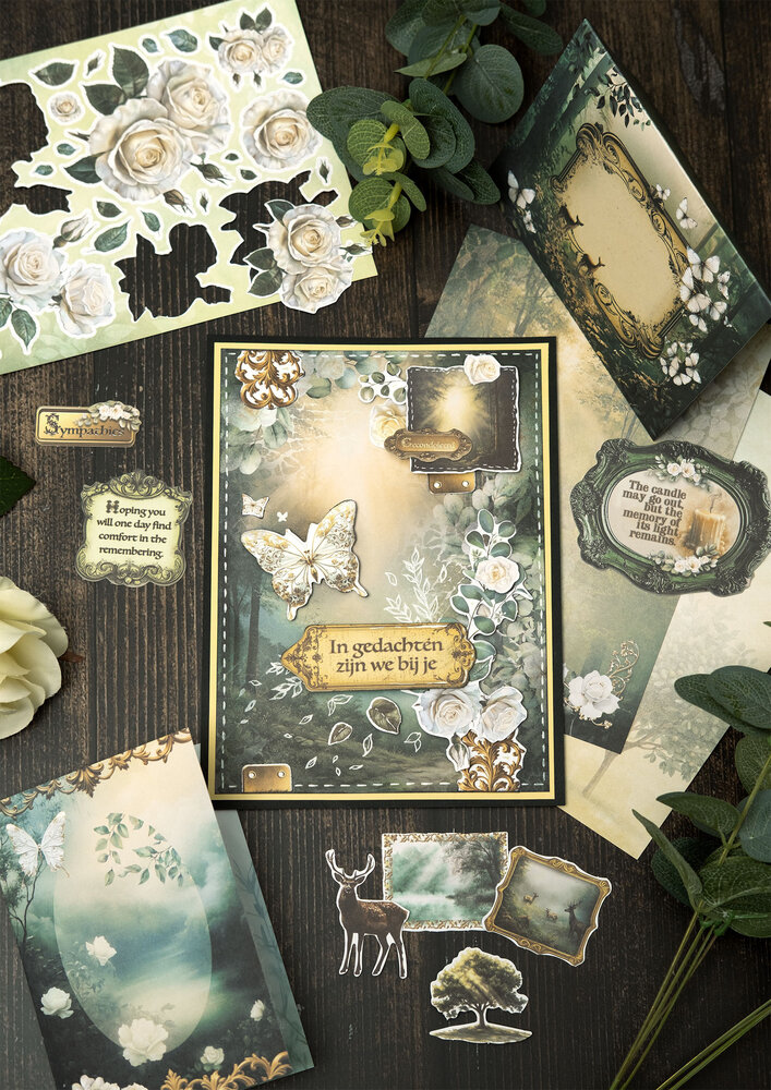 Studio Light Quiet Morning Paper Elements Sentiments EN (SL-QM-PE46)