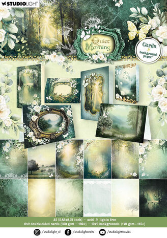 Studio Light Quiet Morning Designer Paper Pad Cards & Backgrounds (SL-QM-DPP401)