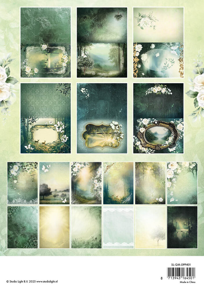 Studio Light Quiet Morning Designer Paper Pad Cards & Backgrounds (SL-QM-DPP401)