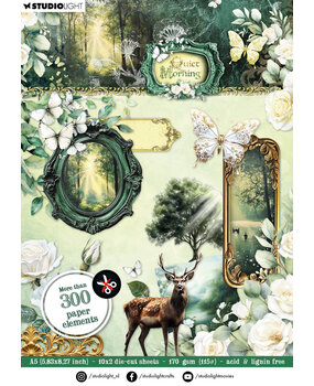 Studio Light Quiet Morning Die-cut paper Pad Embellishments (SL-QM-DCPP402)