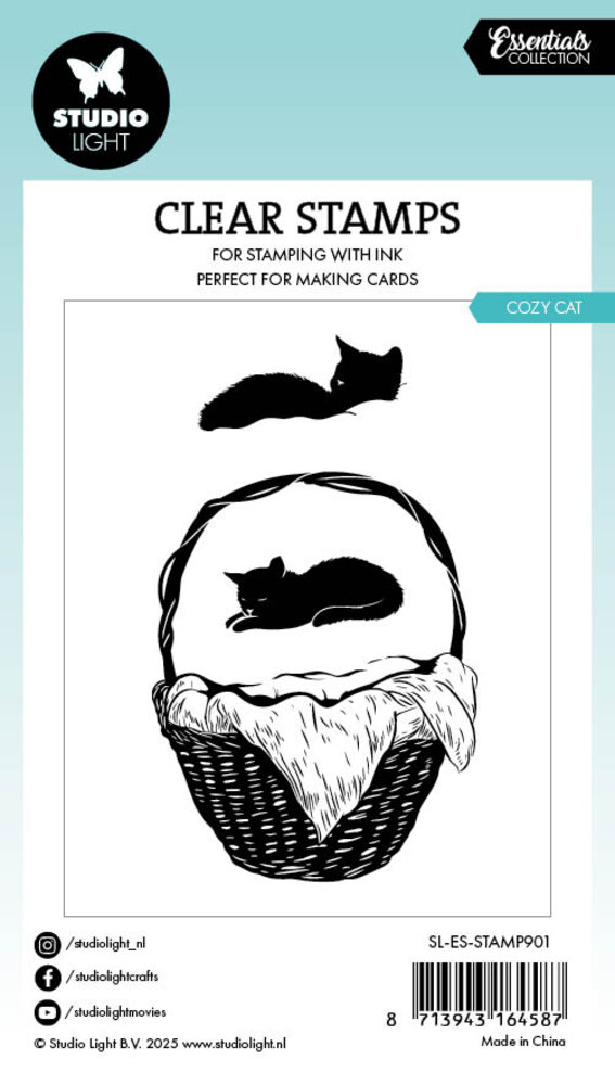 Studio Light Cozy Cat Essentials Clear Stamp (SL-ES-STAMP901)