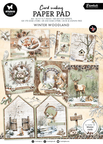 Studio Light Winter Woodland Essentials Card Making Paper Pad (SL-ES-CMP22)