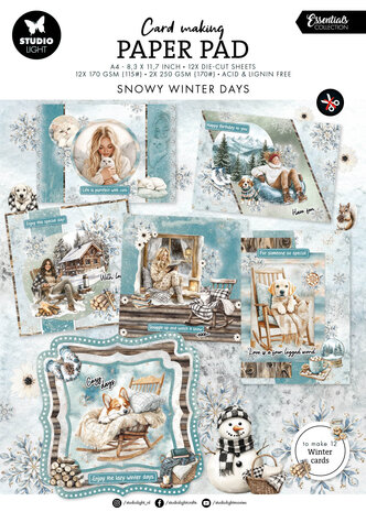 Studio Light Snowy Winter Days Essentials Card Making Paper Pad (SL-ES-CMP23)
