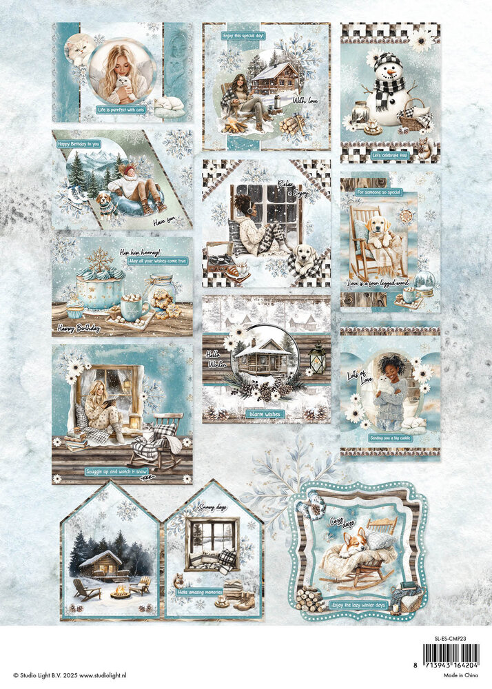 Studio Light Snowy Winter Days Essentials Card Making Paper Pad (SL-ES-CMP23)