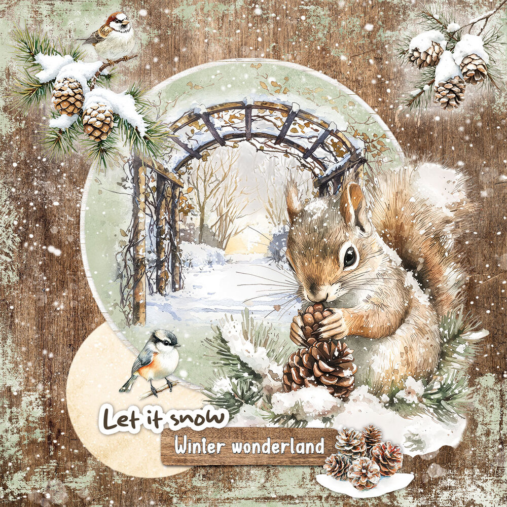 Studio Light Winter Woodland Essentials Card Making Paper Pad (SL-ES-CMP22)