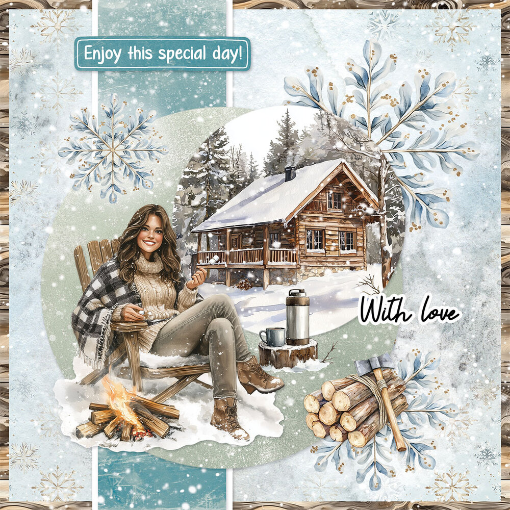 Studio Light Snowy Winter Days Essentials Card Making Paper Pad (SL-ES-CMP23)