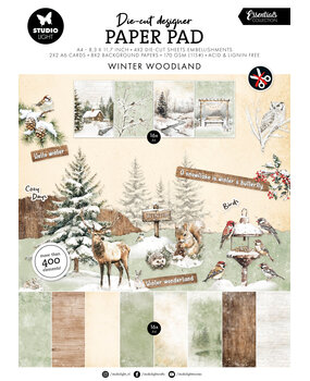 Studio Light Winter Woodland Essentials Die-cut Designer Paper Pad (SL-ES-DCPP387)