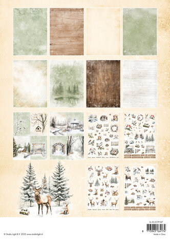 Studio Light Winter Woodland Essentials Die-cut Designer Paper Pad (SL-ES-DCPP387)