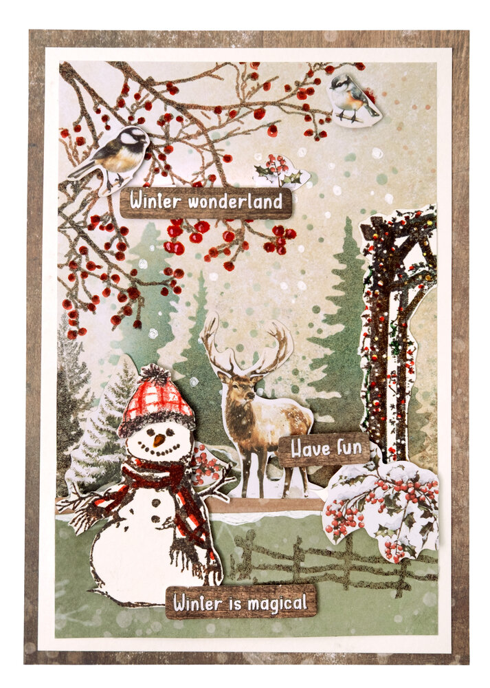 Studio Light Winter Woodland Essentials Die-cut Designer Paper Pad (SL-ES-DCPP387)