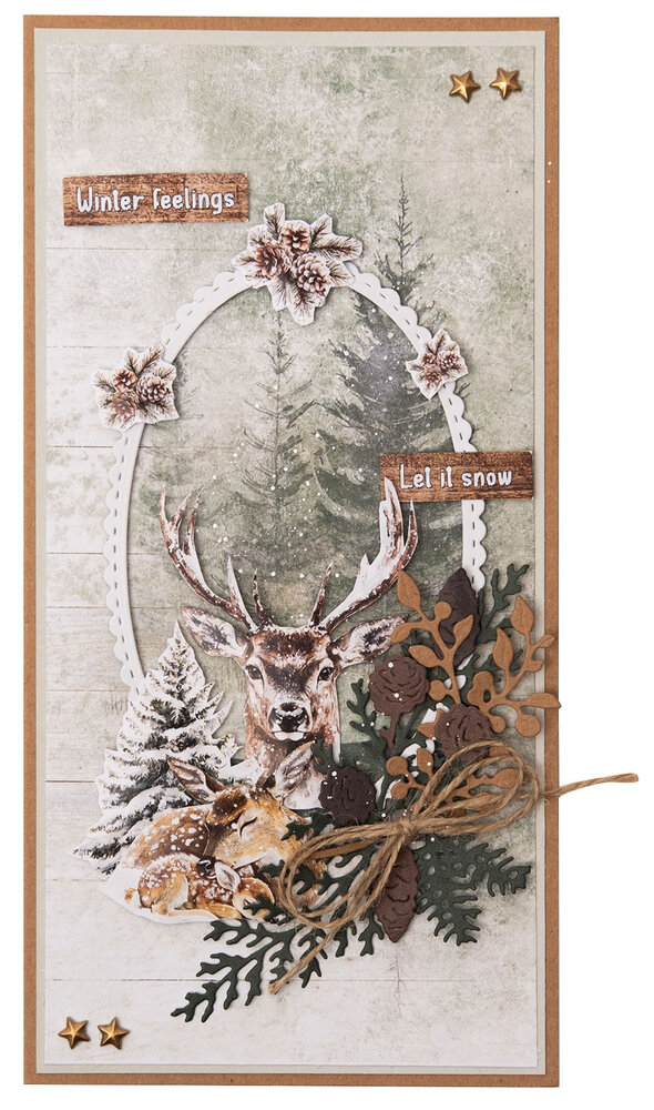 Studio Light Winter Woodland Essentials Die-cut Designer Paper Pad (SL-ES-DCPP387)