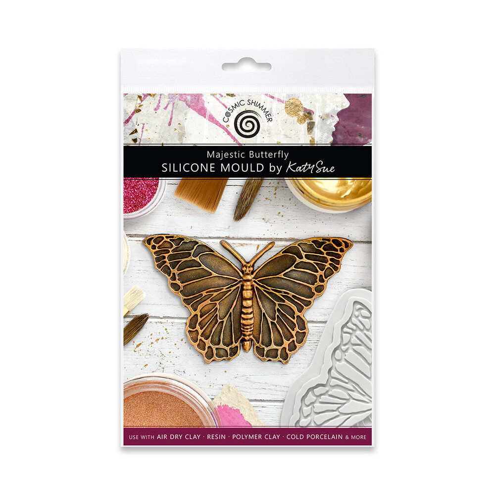 Katy Sue Designs Cosmic Shimmer Silicone Mould Majestic Butterfly (CE0147-CS)