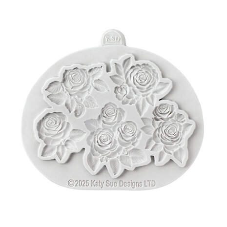 Katy Sue Designs Cosmic Shimmer Silicone Mould Decorative Roses (CE0149-CS)