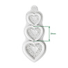 Katy Sue Designs Cosmic Shimmer Silicone Mould Ornate Heart Trio (CE0151-CS)