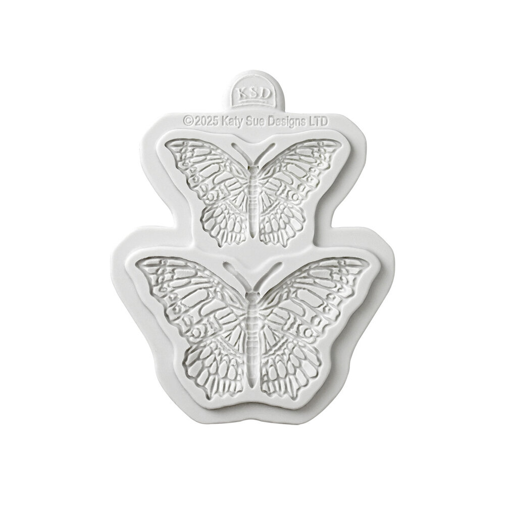 Katy Sue Designs Cosmic Shimmer Silicone Mould Delicate Detail Butterfly Duo (CE0148-CS)