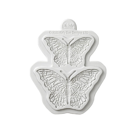 Katy Sue Designs Cosmic Shimmer Silicone Mould Delicate Detail Butterfly Duo (CE0148-CS)