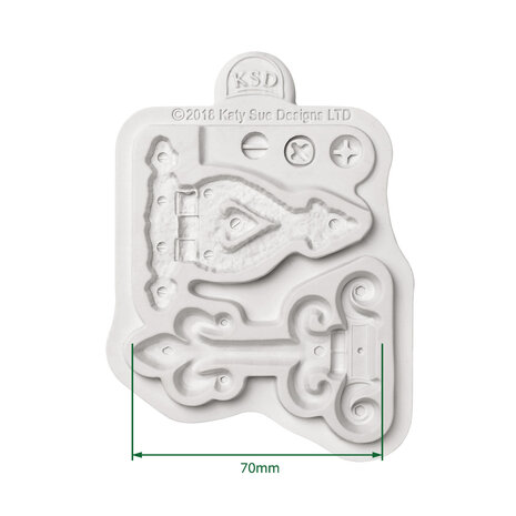 Katy Sue Designs Cosmic Shimmer Silicone Mould Hinges and Screws (CE0082-CS)