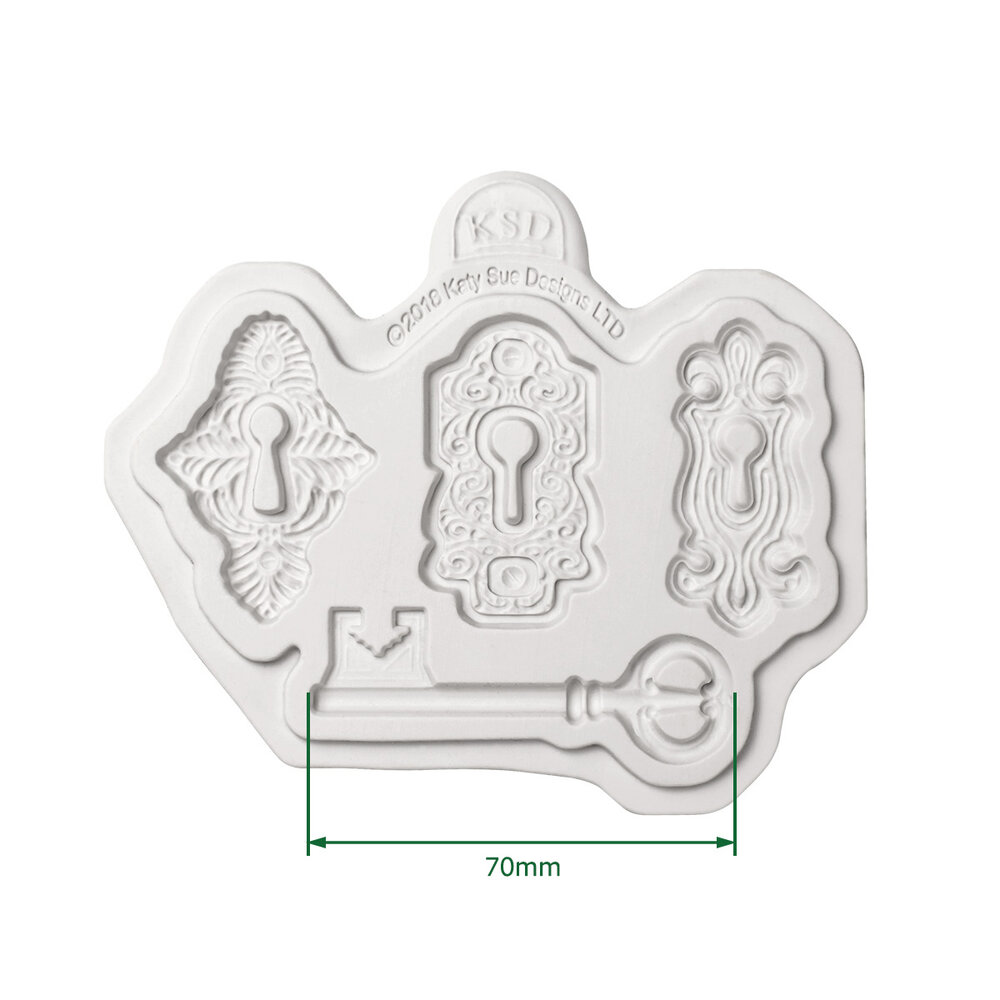 Katy Sue Designs Cosmic Shimmer Silicone Mould Locks and Key (CE0084-CS)
