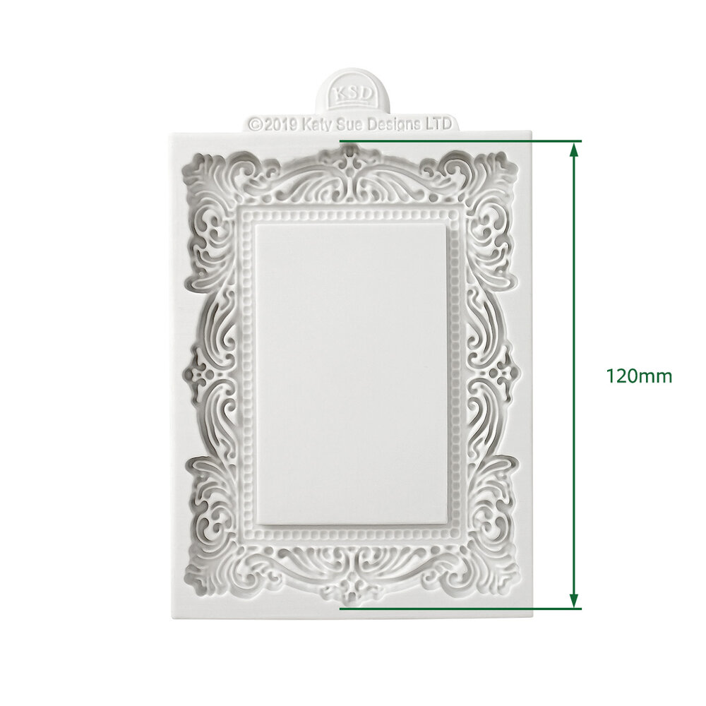 Katy Sue Designs Cosmic Shimmer Silicone Mould Large Vintage Frame (CE0104-CS)