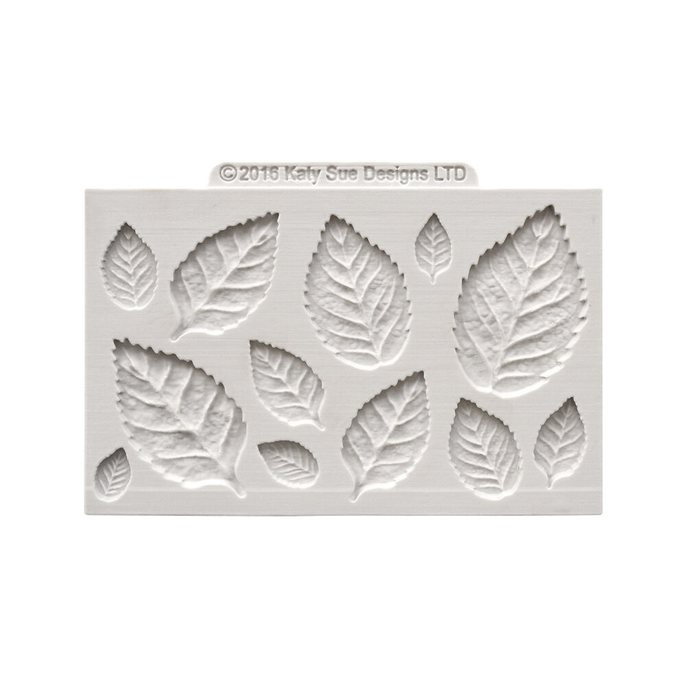 Katy Sue Designs Cosmic Shimmer Silicone Mould Rose Leaves (CE0050-CS)