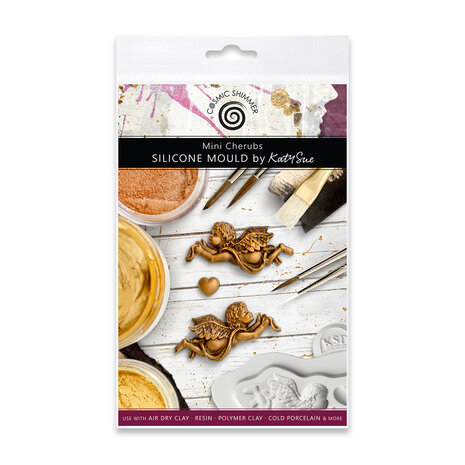 Katy Sue Designs Cosmic Shimmer Silicone Mould Mini Cherubs (CE0062-CS)