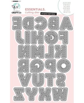 Creative Craftlab Essentials Cutting Dies Striped Alphabet (CCL-ES-CD174) (OUTLET)