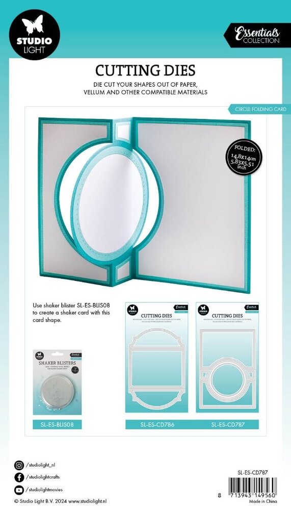 Studio Light Circle Folding Card Essentials Cutting Die (SL-ES-CD787) (OUTLET)