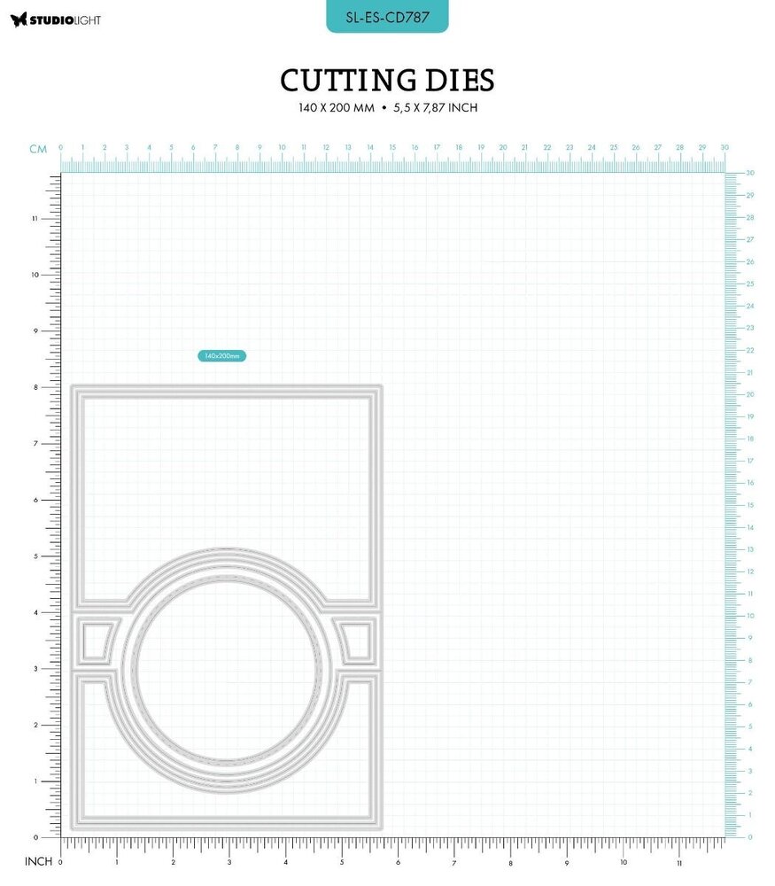 Studio Light Circle Folding Card Essentials Cutting Die (SL-ES-CD787) (OUTLET)