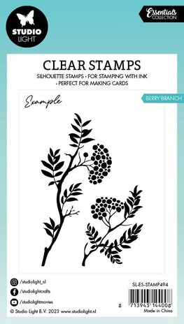 Studio Light Berry Branch Essentials Clear Stamps (SL-ES-STAMP494) (OUTLET)