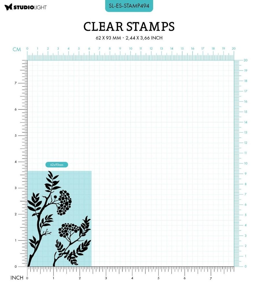 Studio Light Berry Branch Essentials Clear Stamps (SL-ES-STAMP494) (OUTLET)