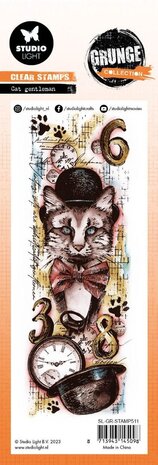 Studio Light Cat Gentleman Grunge Stamps (SL-GR-STAMP511) (OUTLET)