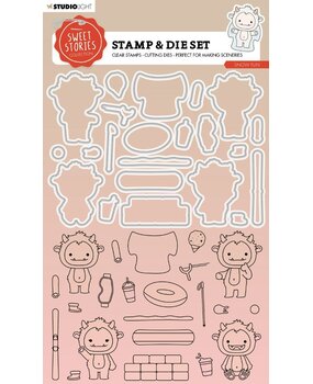 Studio Light Sweet Stories Stamp & Dies Snow Fun (SL-SS-SCD66) (OUTLET)