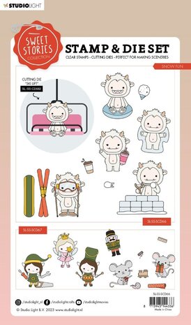 Studio Light Sweet Stories Stamp & Dies Snow Fun (SL-SS-SCD66) (OUTLET)
