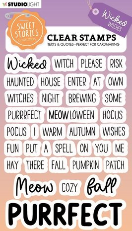 Studio Light Sweet Stories Clear Stamp Quotes Wicked Witches (SL-SS-STAMP548) (OUTLET)
