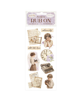 Stamperia Quiet Days Rub-On 8,33x2,36 Inch Vintage Treasures (DFLRB205)