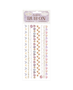 Stamperia Quiet Days Rub-On 8,33x2,36 Inch Cozy Borders (DFLRB207)