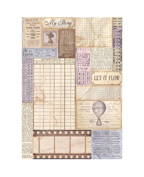 Stamperia Quiet Days A4 Rice Paper Vintage Photography (6pcs) (DFSA41071)