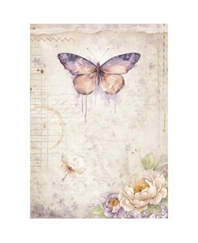 Stamperia Quiet Days A4 Rice Paper Butterfly (6pcs) (DFSA41075)