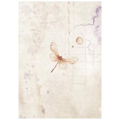 Stamperia Quiet Days A6 Rice Paper Backgrounds (8pcs) (DFSAK6047)