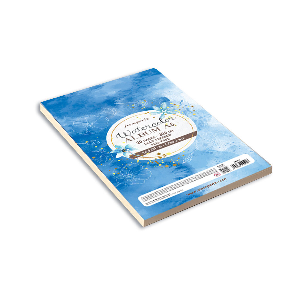 Stamperia Watercolor A5 Album (20pcs) (KAJF01) Stamperia Watercolor A5 Album (20pcs) (KAJF01)