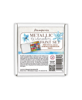Stamperia Watercolors Metallic Paint Set (24pcs) (KAJKIT02)