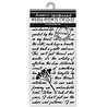 Stamperia Quiet Days Thick Stencil 12x25cm Manuscript (KSTDL136)